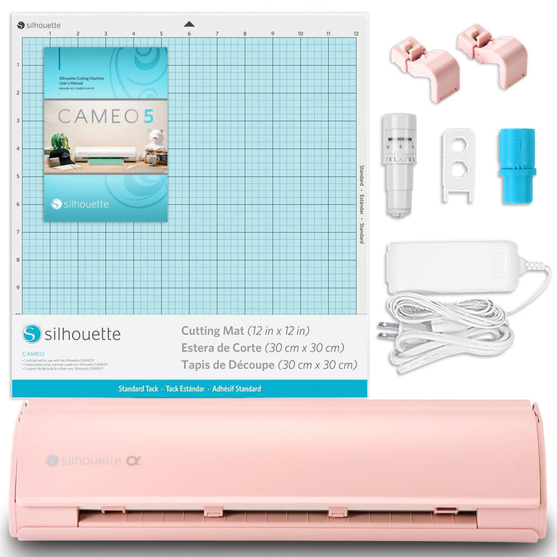 Silhouette PInk Cameo 5α Alpha - 12" Vinyl Cutting Machine Silhouette Bundle Silhouette