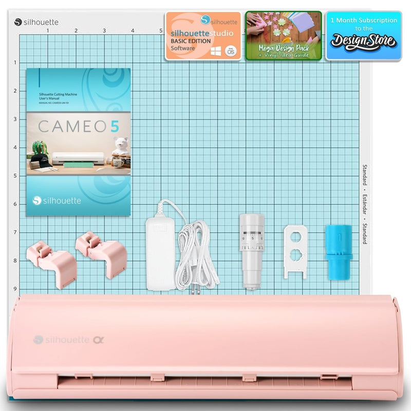 Silhouette Pink Cameo 5α Alpha - 12" Vinyl Cutting Machine - Swing Design