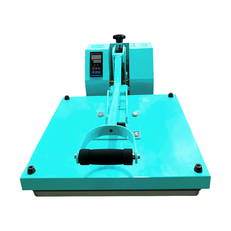 Silhouette White Cameo 5 w/ 15" x 15" Turquoise Heat Press & Siser HTV Silhouette Bundle Silhouette
