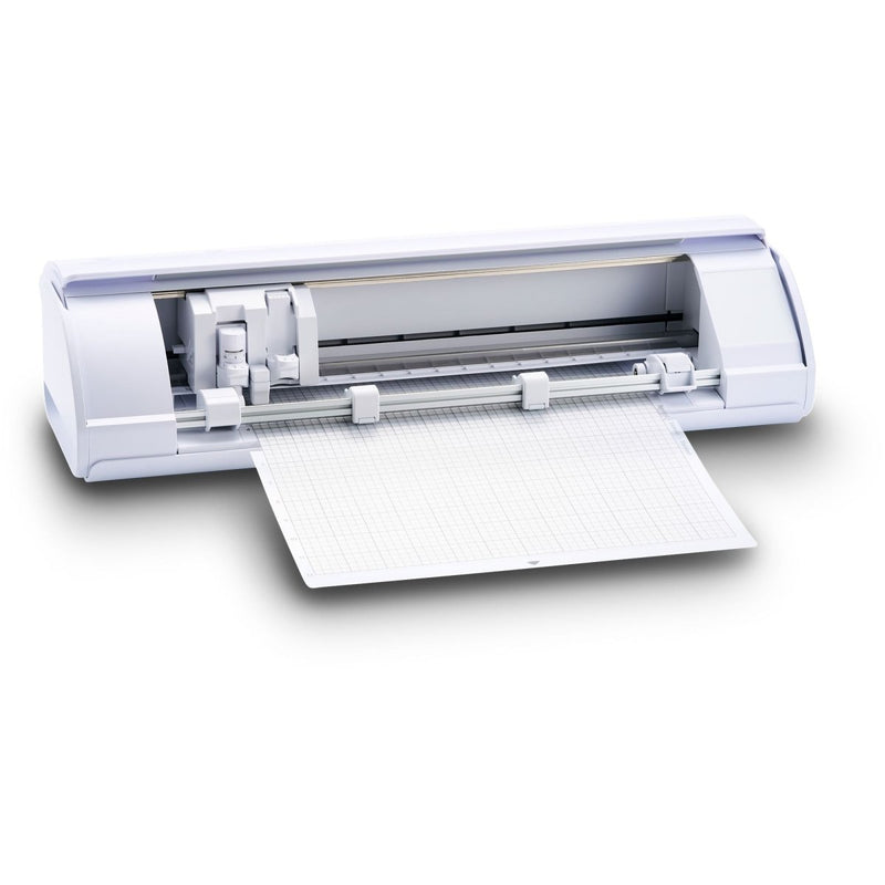 Silhouette White Cameo 5α Alpha w/ 15" x 15" Turquoise Heat Press & Siser HTV - Swing Design22
