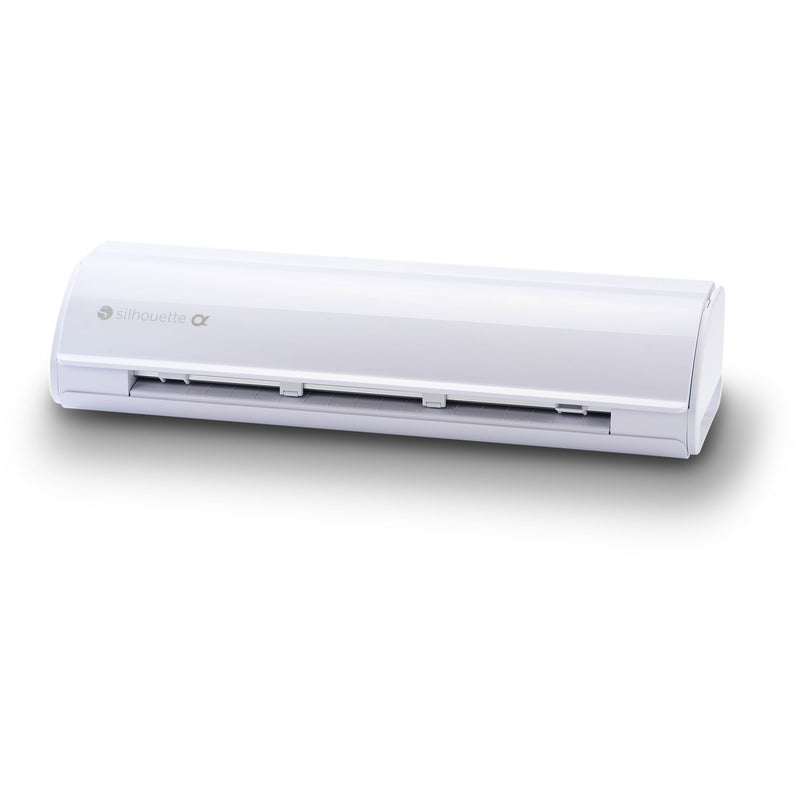 Silhouette White Cameo 5α Alpha w/ 15" x 15" Turquoise Heat Press & Siser HTV Silhouette Bundle Silhouette