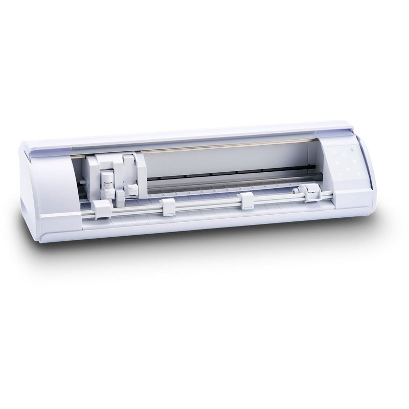 Silhouette White Cameo 5α Alpha w/ 38 Oracal Sheets, Siser HTV, Guides, 24 Pens - Swing Design