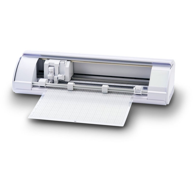 Silhouette White Cameo 5α Alpha w/ Deluxe Blade & Tool Pack, Mat Pack, Guides - Swing Design