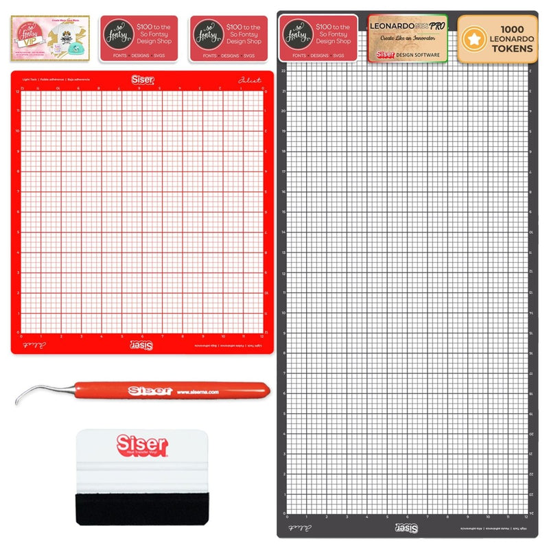 Siser Juliet 12" Vinyl Cutter HTV Starter Bundle - Swing Design7