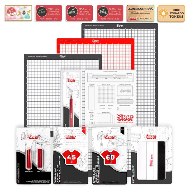Siser Juliet 12" Vinyl Cutter HTV Starter Bundle - Swing Design5