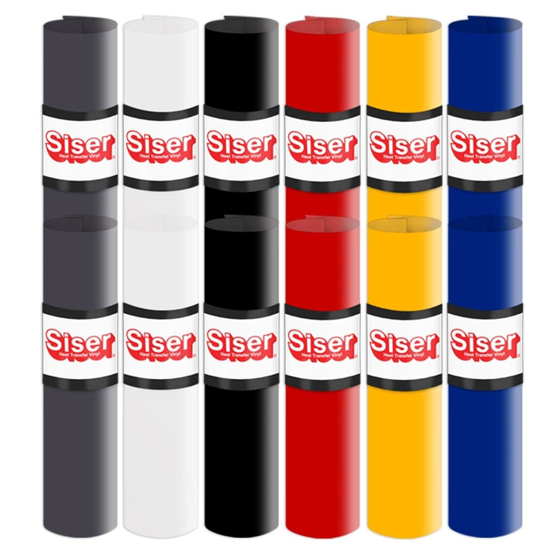 Siser Juliet Deluxe Easyweed Heat Transfer (HTV) Bundle w/ 8-in-1 Heat Press - Swing Design