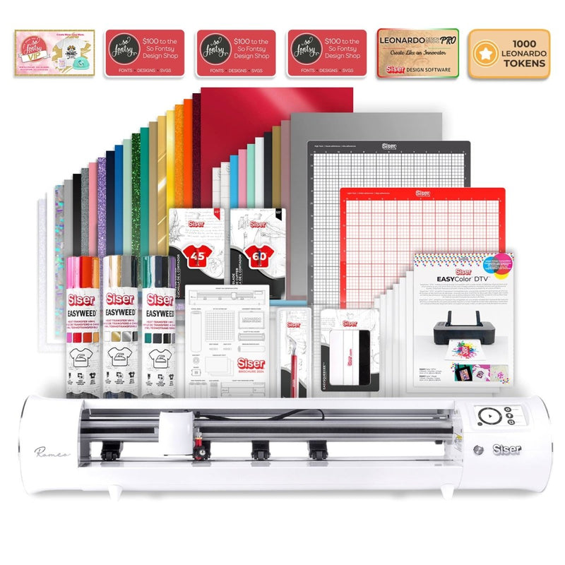 Siser Romeo 24" Vinyl Cutter HTV Starter Bundle Swing Design 1
