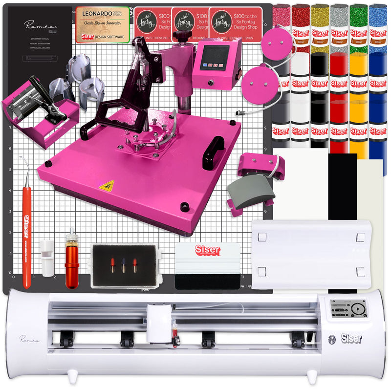Siser Romeo Deluxe Easyweed Heat Transfer (HTV) Bundle w/ 8-in-1 Heat Press Siser Bundles Siser