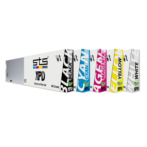 STS Direct to Film (DTF) XPD Ink Cartridge Set 220 ml - CMYK + W DTF STS Inks 
