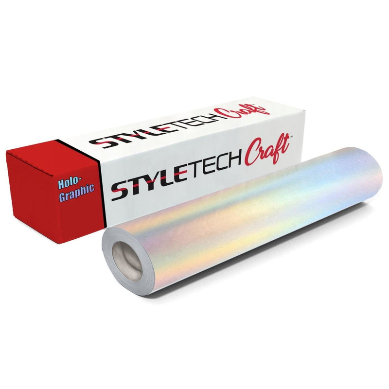 Styletech Printable Rainbow Holographic Vinyl - 48" x 150 FT Swing Design 1