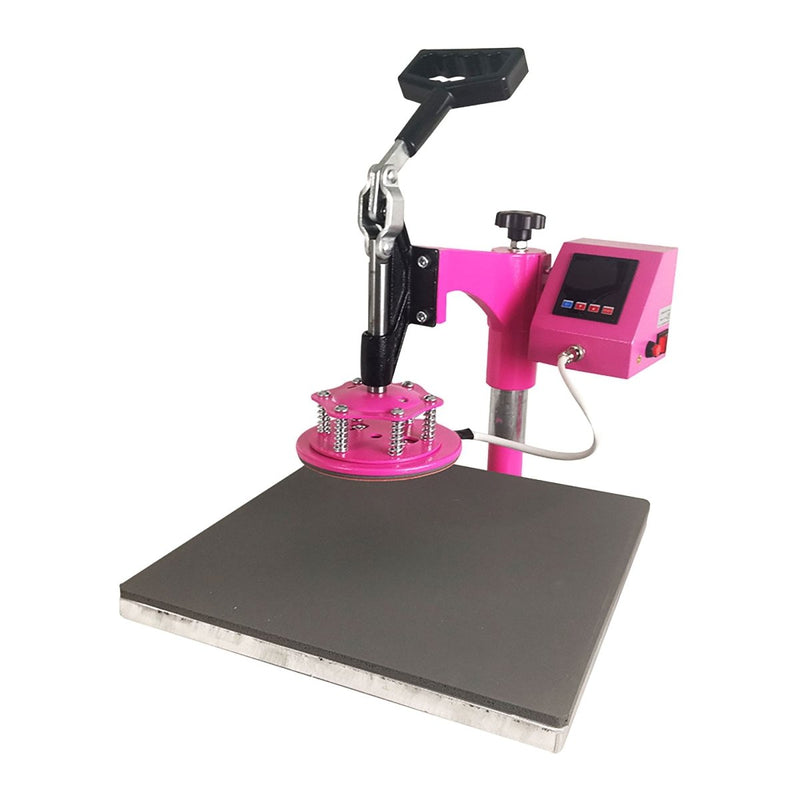 Swing Design 15" x 15" 8-in-1 Heat Press with 30oz Tumbler Press - Pink - Swing Design10