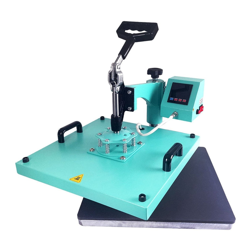 Swing Design 15" x 15" 8-in-1 Heat Press with 30oz Tumbler Press - Turquoise - Swing Design12