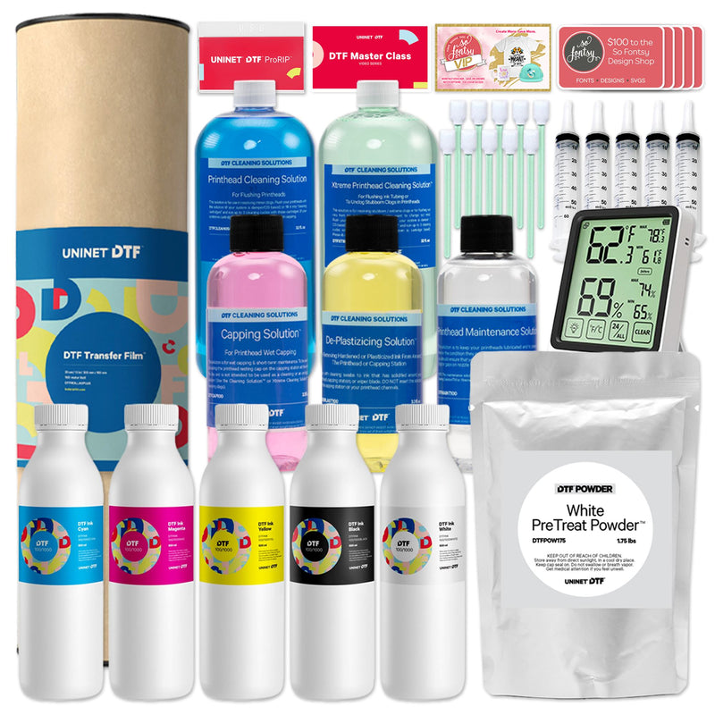 Uninet 1000 Direct To Film 13" Printer w/ Training, Filter, Inline Shaker & Oven DTF Bundles UniNET