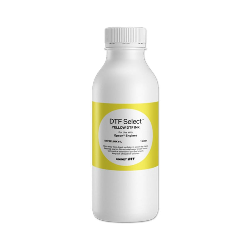 Uninet 1200 Select Direct to Film (DTF) Yellow Ink - 1 Liter - Swing Design1