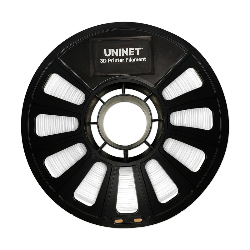 Uninet 1.75mm PLA+ 3D Filament With Reusable Spool 3D Printer UniNET White