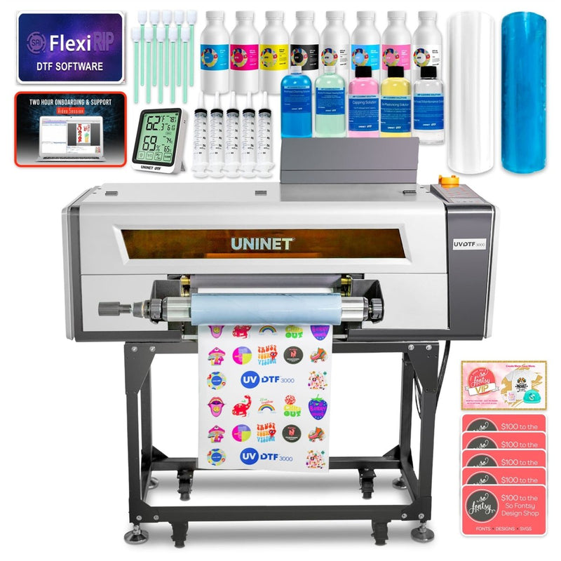Uninet 3000 UV Direct To Film (DTF) Printer Bundle with Training - 17" - Swing Design