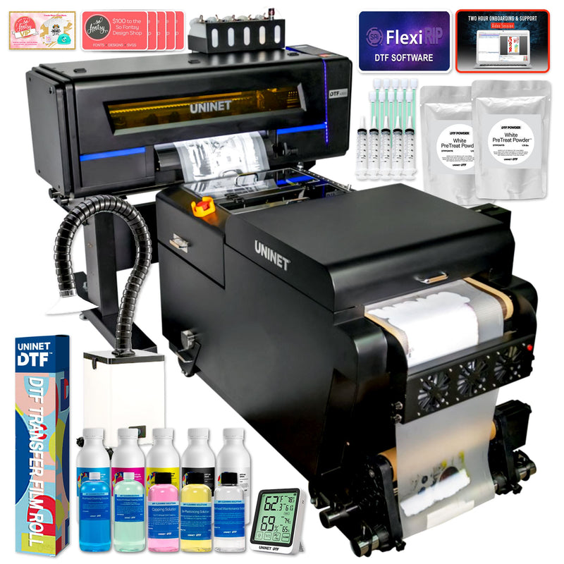 Uninet 4300 Direct To Film (DTF) 17" Roll Printer, Training & Shaker Bundle DTF Bundles UniNET