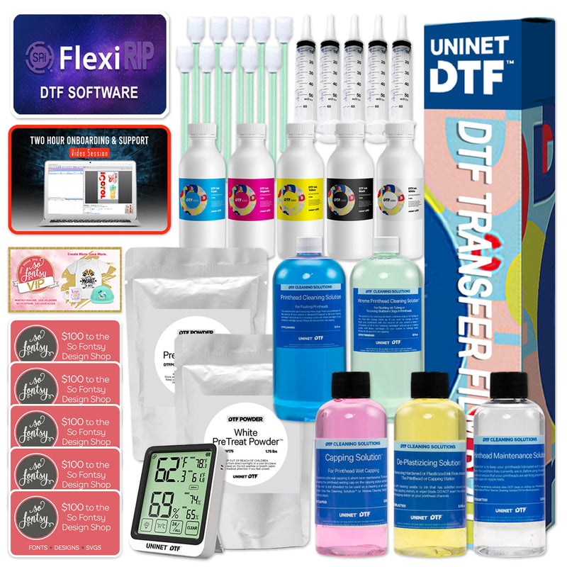 Uninet 4300 Direct To Film (DTF) 17" Roll Printer, Training & Shaker Bundle DTF Bundles UniNET