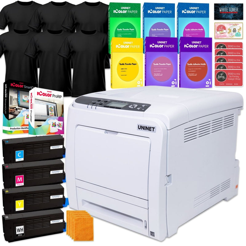 Uninet IColor 340 Apparel PLUS Transfer Printer Business Bundle - Swing Design1
