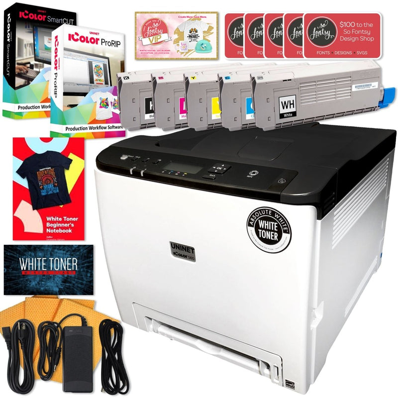 Uninet IColor 560 Digital Color & White Transfer Printer w/ $1044 Software - Swing Design1