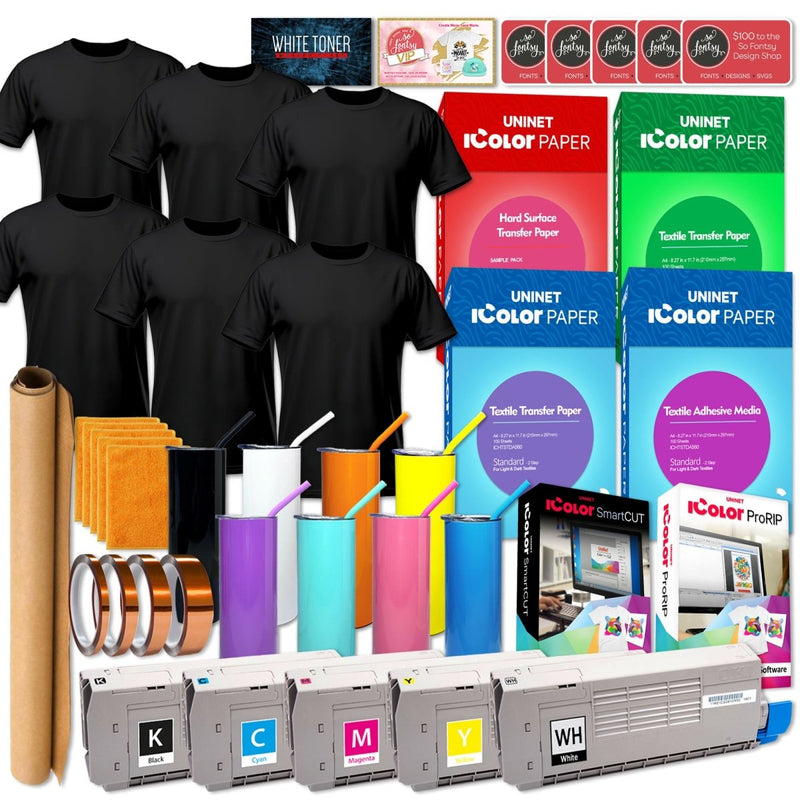 Uninet IColor 560 White Transfer Printer w/ Textile Bundle, $1044 Software - Swing Design