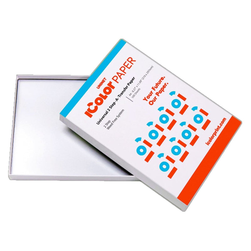 Uninet iColor Universal 2 Step "A" Transfer Paper - 8.27" x 11.69" - Swing Design1