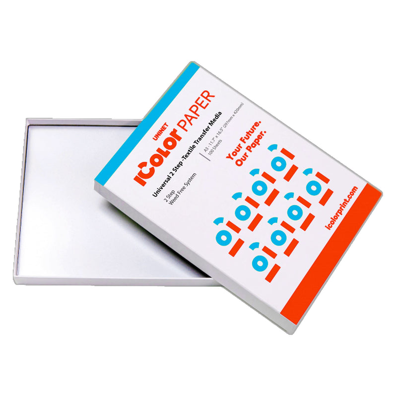Uninet iColor Universal 2 Step Transfer Paper - 11.7" x 16.5" Sublimation Bundle UniNET