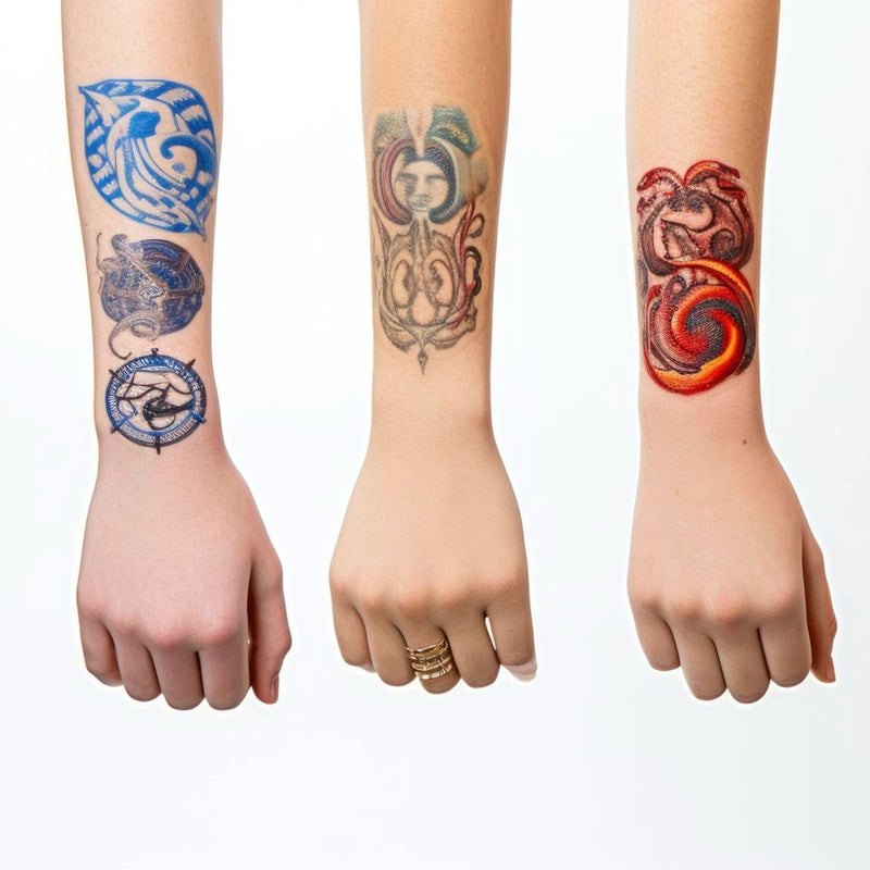 Uninet Premium 2 Step Tattoo Transfer & Adhesive Kit 8.27" x 11.69" - 100 Pack - Swing Design6