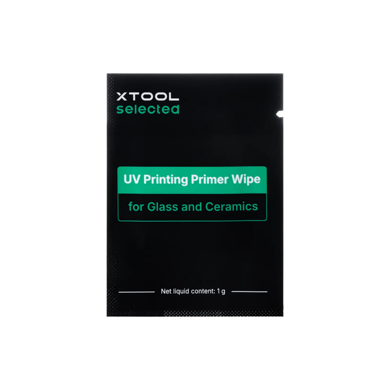 xTool UV Printing Primer Wipes for Glass and Ceramics, O1 Omni Printer, 50 Pack