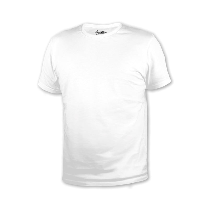 UxPrint 100% Cotton White T-Shirt - Large - Swing Design1
