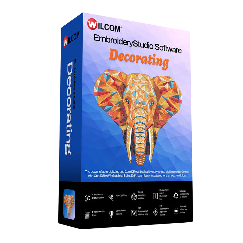 Wilcom EmbroideryStudio Decorating & Digitizing Software 2026 Full License Software Wilcom