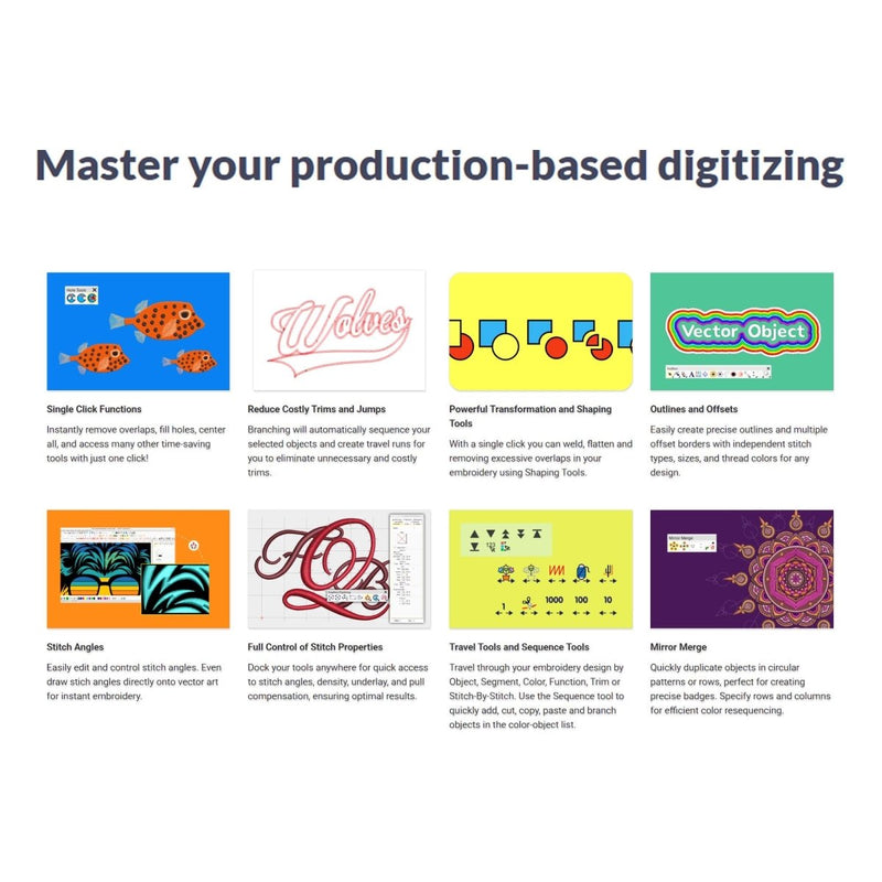 Wilcom EmbroideryStudio Designing & Digitizing Software 2026 Full License - Swing Design7