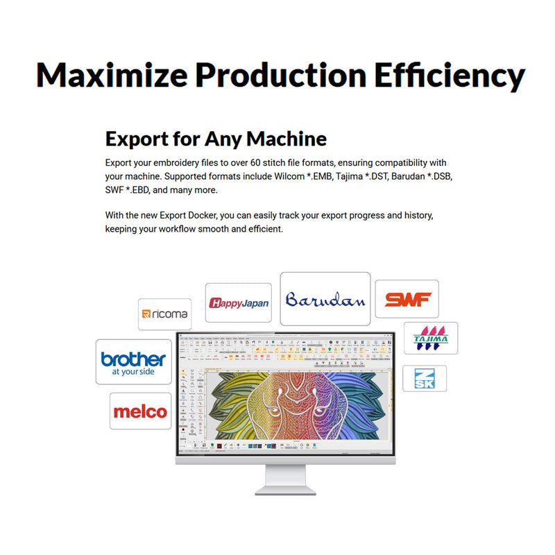 Wilcom EmbroideryStudio Editing Software 2026 Full License Software Wilcom