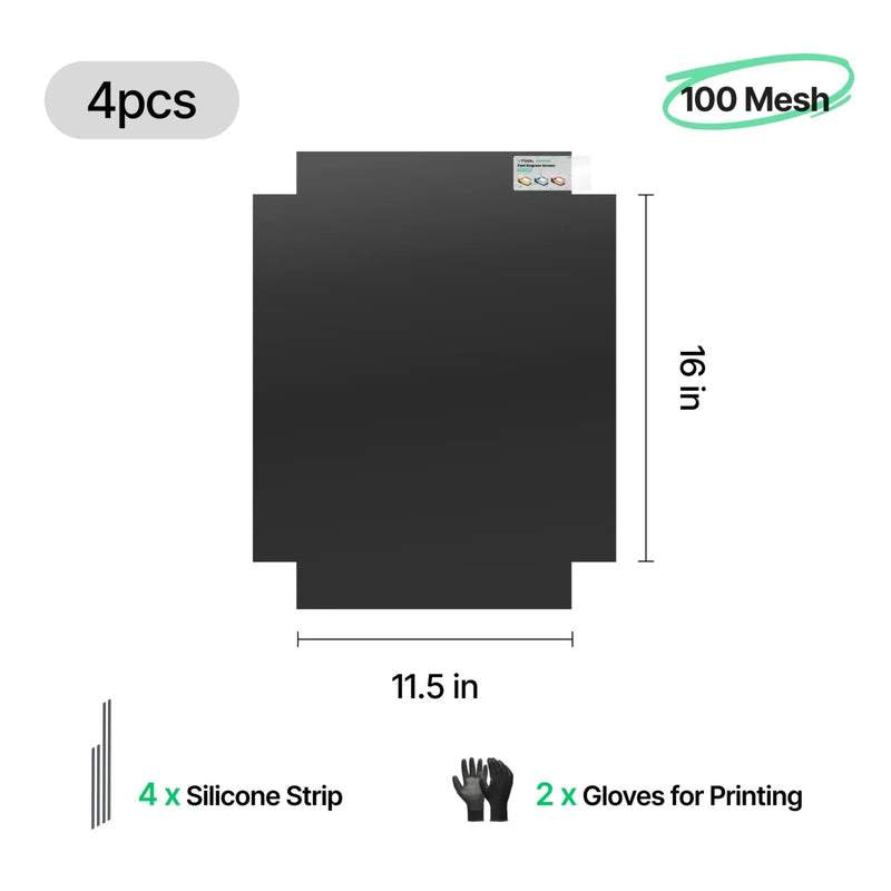 xTool 100 Mesh Polyester Fast-Engrave Screen 11.5" x 16" - 4 Pieces Laser Engraver Accessories xTool