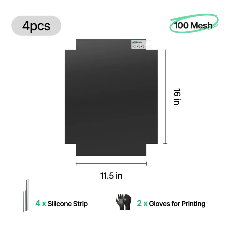 xTool 100 Mesh Polyester Fast-Engrave Screen 11.5" x 16" - 4 Pieces - Swing Design3
