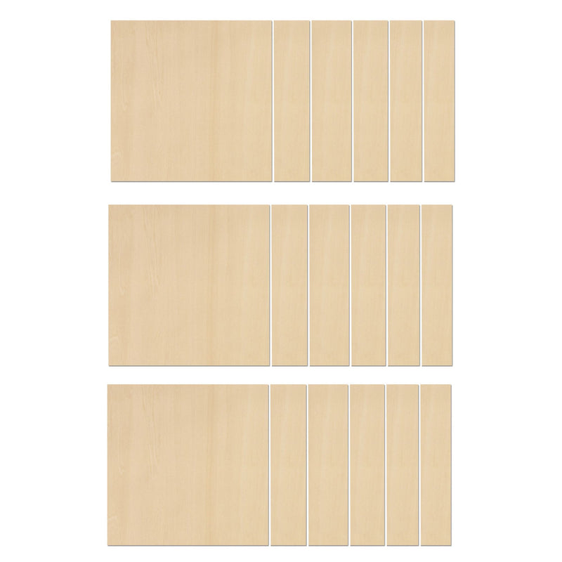 xTool 1/8" Basswood Plywood Sheets -12in x 12in Laser Engraver Accessories xTool 18 Pieces