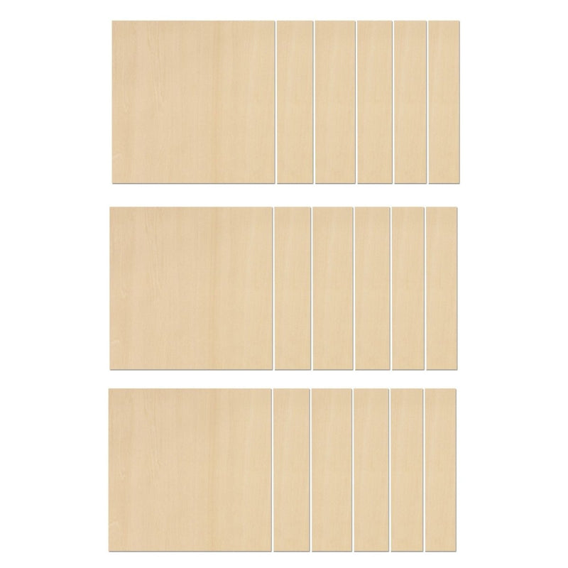 xTool 1/8" Basswood Plywood Sheets -12in x 12in18 Pieces - Swing Design2