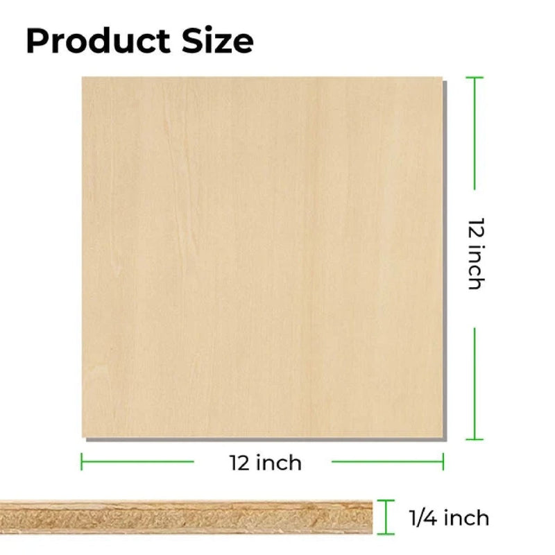 xTool 1/8" Basswood Plywood Sheets -12in x 12in30 Pieces - Swing Design5