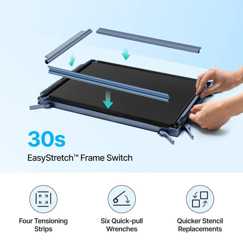 xTool 200 Mesh Polyester Fast-Engrave Screen 9" x 12" - 4 Pieces Laser Engraver Accessories xTool