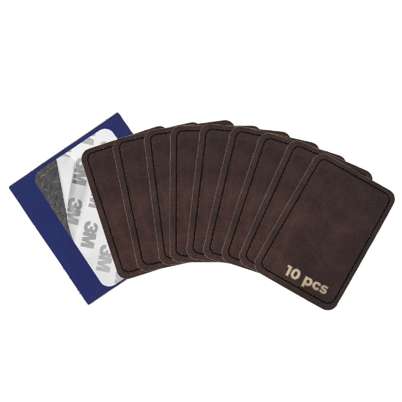 xTool Brown To Gold Laserable PU Rectangular Patch - 10 Pack - Swing Design