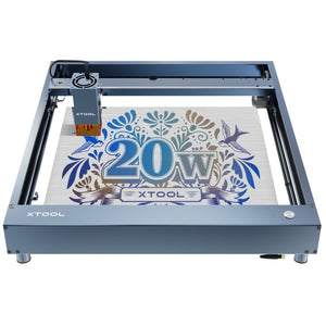 xTool D1 Pro 2.0 Laser Cutter & Engraver Deluxe Bundle with Filter - Grey Laser Engraver xTool 