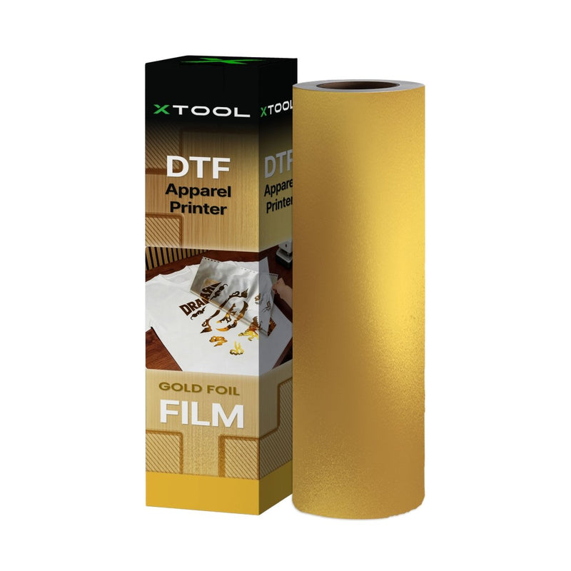 xTool DTF Apparel Printer Gold Foil Film Roll - 30m - Swing Design1