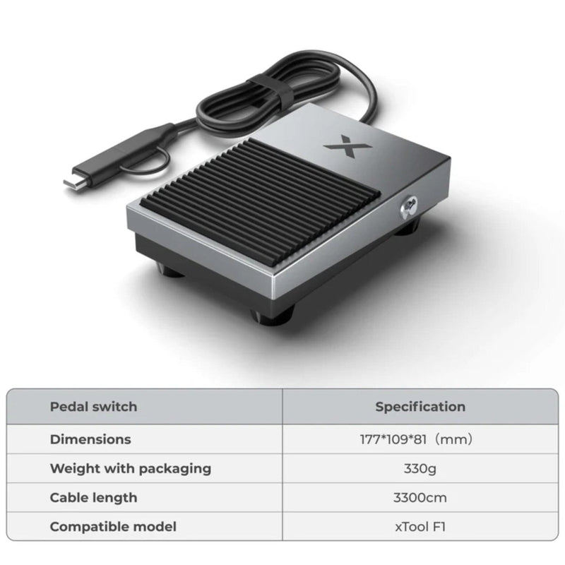xTool F1, F1 ULTRA & F2 ULTRA Pedal Switch - Swing Design