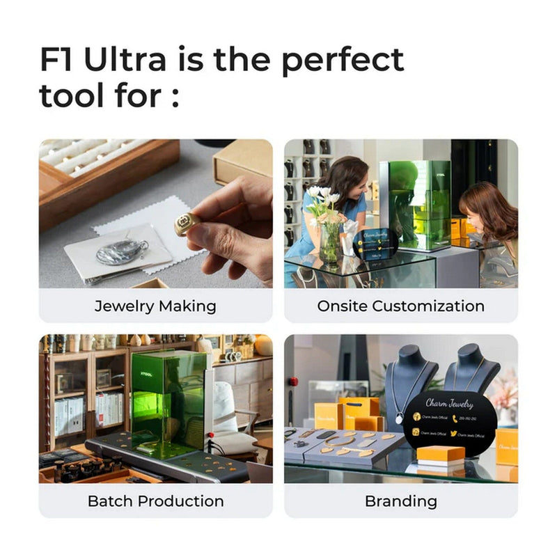 xTool F1 ULTRA 20W Laser Engraver with Conveyor, 4-in-1 Cup Spinner & Filter Laser Engraver xTool