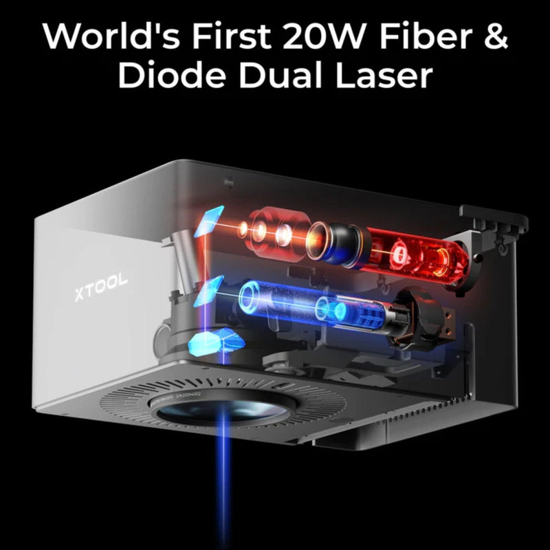 xTool F1 ULTRA 20W Laser Engraver with Conveyor, 4-in-1 Cup Spinner & Filter Laser Engraver xTool