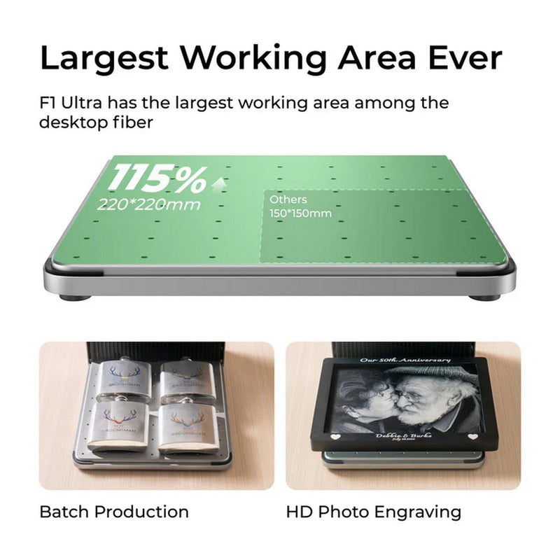xTool F1 ULTRA 20W Laser Engraver with Conveyor, 4-in-1 Cup Spinner & Filter Laser Engraver xTool