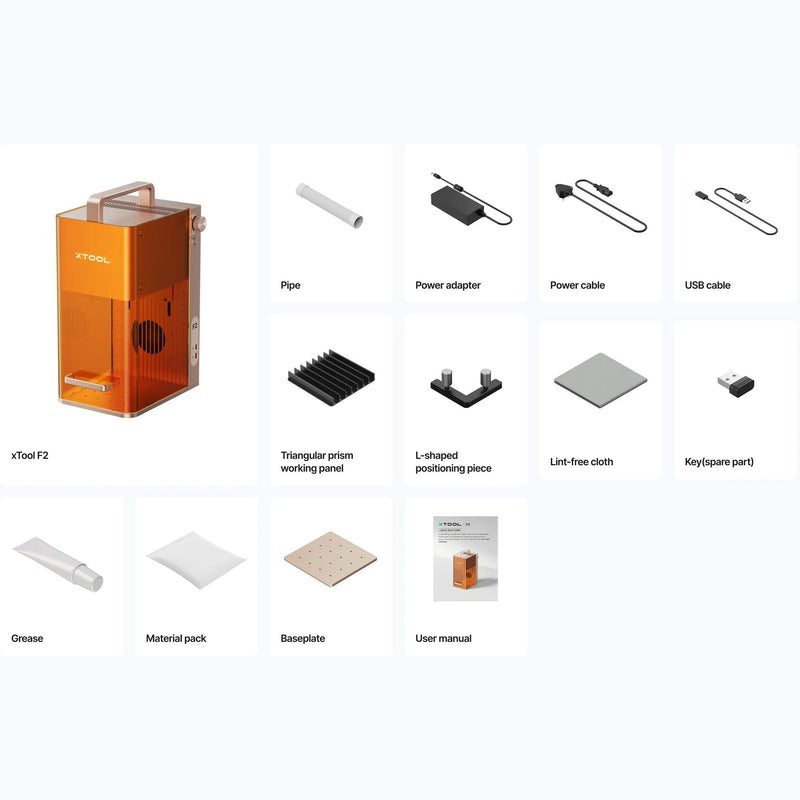 xTool F2 5W IR & 15W Diode Portable Laser Engraver Bundle Laser Engraver xTool