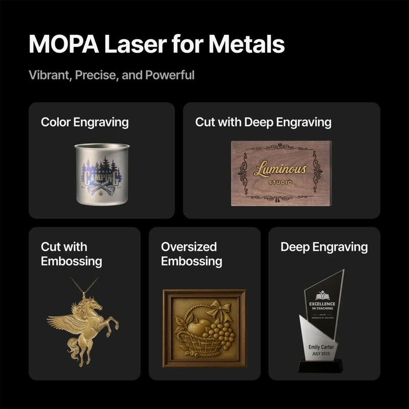 xTool F2 Ultra 60W MOPA & 40W Diode Laser Engraver Bundle with 4-in-1 Rotary - Swing Design