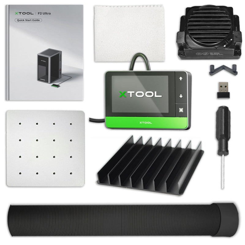xTool F2 Ultra 60W MOPA & 40W Diode Laser Engraver Bundle with 4-in-1 Rotary - Swing Design