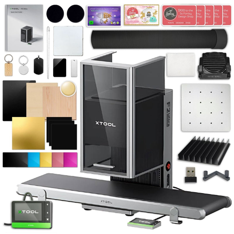 xTool F2 Ultra 60W MOPA & 40W Diode Laser Engraver with Conveyor System Single Laser: 60W MOPA Only Swing Design 1